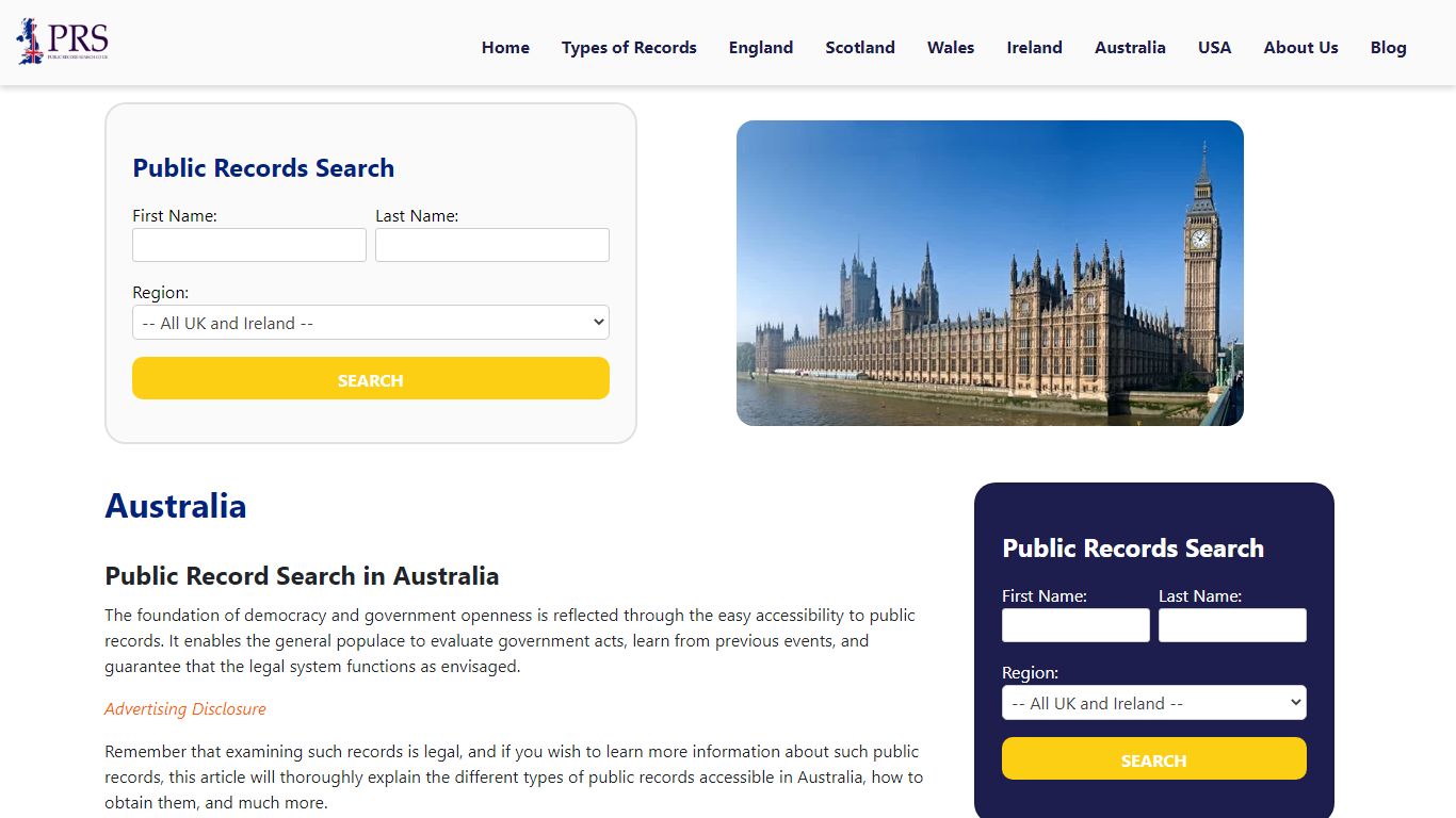 Australia Public Records Office | Types Of Records Available To Search