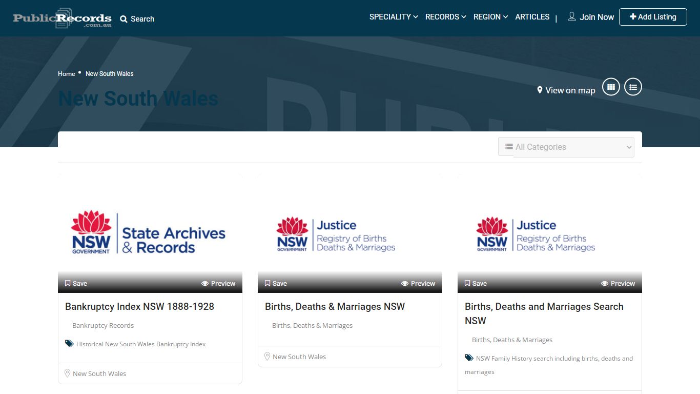 New South Wales Public Records - Online Search NSW | Public Records